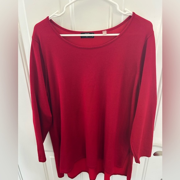 Women's 1X Red Tahari Sweater - Picture 1 of 5